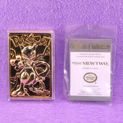 Pokemon 1999 23k Gold Plated Trading Card Burger King Promo COA - MEWTWO #150 - Image 3