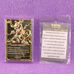 Pokemon 1999 23k Gold Plated Trading Card Burger King Promo COA - MEWTWO #150 - Image 4