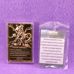 Pokemon 1999 23k Gold Plated Trading Card Burger King Promo COA - MEWTWO #150 - Image 5