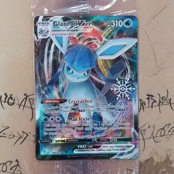 Glaceon VMAX 041/203 Holiday Exclusive Stamp Holo SEALED Pokemon Card English - Image 1