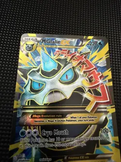 Pokemon TCG M Glalie EX Full Art Holo Ultra Rare Card 156/162 Breakthrough LP - Image 1