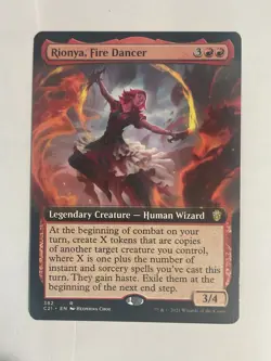 Rionya, Fire Dancer Commander 2021 Near Mint Card - Image 1