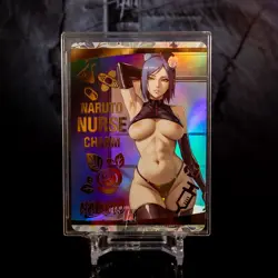 Konan Waifu Card Naruto Custom Flash Gold Holo Foil Anime Nurse Charm ACG - Image 1