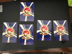 Vintage Japanese Pokemon Card Lot - Jungle / Rocket / Base Set - LP - 5 Cards - Image 2