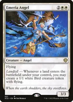 MTG Magic the Gathering Emeria Angel (21/418) Starter Commander Decks LP - Image 1
