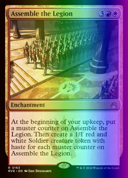 MTG Magic the Gathering Assemble the Legion (163/573) Ravnica Remastered LP FOIL - Image 1