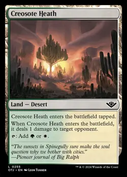 MTG Magic the Gathering Creosote Heath (255/441) Outlaws of Thunder Junction NM - Image 1