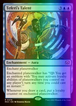 MTG Teferi's Talent (74/542) March of the Machine Commander LP FOIL - Image 1
