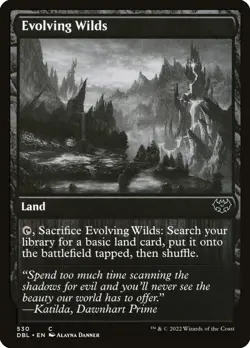 MTG Magic the Gathering Evolving Wilds (530/633) Innistrad Double Feature LP - Image 1