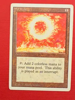 Mtg Revised - Sol Ring - EX- - Image 1