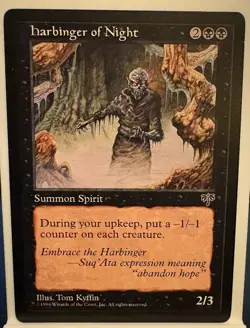 🔥 Harbinger of Night NONFOIL MTG Moderate Play Mirage Reserved List 🔥 - Image 1