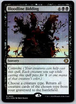 Bloodline Bidding Foil R Lorwyn Eclipsed 91 NM - Image 1