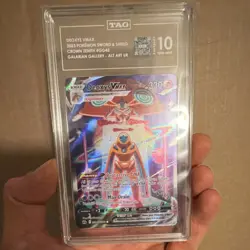 Pokemon Deoxys VMAX GG45/GG70 Crown Zenith Galarian Gallery Holo TAG 10 2023 - Image 1