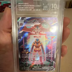 Pokemon Deoxys VMAX GG45/GG70 Crown Zenith Galarian Gallery Holo TAG 10 2023 - Image 3