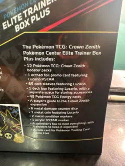Pokemon Center Exclusive Crown Zenith Elite Trainer Box Plus - 12 Packs 820650851872 - Image 2