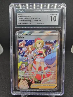 Pokemon TCG Irida Crown Zenith Galarian Gallery GG63/GG70 Holo Ultra Rare CGC 10 - Image 1