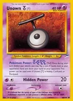 Pokemon Unown T (88/113) Neo Destiny LP - Image 1