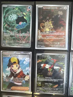 Pokemon TCG Destined Rivals Illustration Rare Lot Of 9 Kangaskhan Meowth - Image 4
