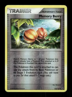 Pokemon Platinum #110/127 Memory Berry Uncommon Reverse Holo - Image 1