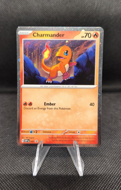 Pokemon TCG Charmander SVP047 Cosmos Holo Promo w Swirl NM/M (B) - Image 1