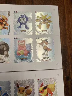 Pokemon Prisma 1 Evoluciones Metal Glitter Foil Uncut Sticker Sheets - Mint! - Image 4