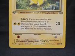 Pokemon Pikachu 60/64 Base Set 1st Edition Regular 1999 Ken Sugimori Basic 50 HP - Image 3