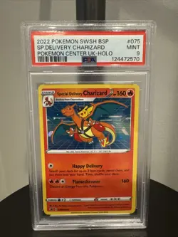 2022 Pokemon SWSH Special Delivery Charizard Promo #075 PSA 9 - Image 1