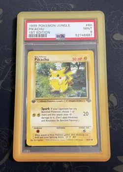 Pokemon 1999 Jungle 1st Edition - Pikachu 60/64 - PSA 9 Mint - Excellent - Image 1