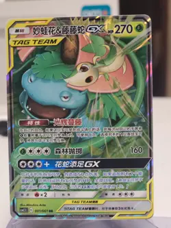 Chinese Venusaur & Snivy GX-001/061 -Striking Competition Tag Team- Pokemon TCG - Image 1