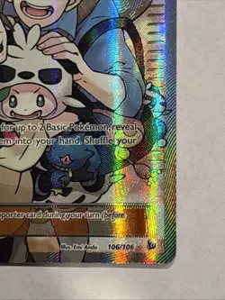 Pokemon 2014 Fan Club Trainer 106/106 Full Art Holo Ultra Rare Flashfire MP - Image 4