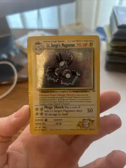 Pokemon TCG Lt. Surge's Magneton Gym Heroes 8/132 Holo Unlimited Rare - Image 3
