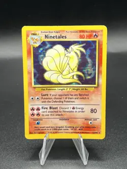 Ninetales 12/102 WoTC Base Set Holo Rare - Pokemon TCG - HP/DMG XT1 - Image 1