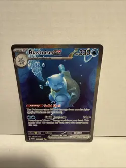 Pokemon Scarlet & Violet 151 TCG Blastoise EX 200/165 Sir Special Illustration - Image 1