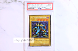 Yugioh / PSA 10 / LOB-000 / 1st edition (Wavy) / Tri-Horned Dragon / Secret Rare - Image 1
