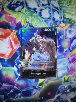 Trafalgar Law Alt Art EB02-045 Eng SR Extra Booster: Anime Collection One Piece - Image 1
