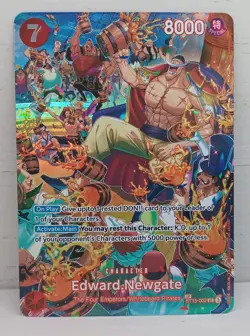 One Piece TCG Edward Newgate SP ST15-002 ALT ART Royal Blood (OP10) NM - Image 1