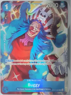 Buggy - One Piece TCG ST17-003 Seven Warlords of Sea Set English Alt Promo - Image 1