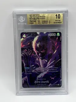 2025 ONE PIECE OP12-LEGACY OF THE MASTER #004 ZORO-JUUROU Alt Art SP BGS 10 - Image 1