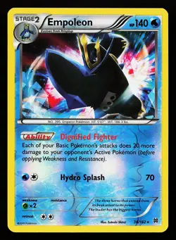 Empoleon 38/162 Reverse Holo Rare BREAKthrough Pokemon Card - Image 1