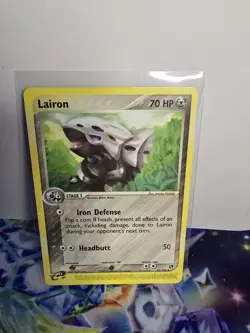 Lairon EX Sandstorm Series Pokemon Card 41/100 with Swipe NM/M Condition - Image 1