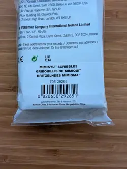Pokemon Center TCG Card Sleeves -Mimikyu Scribbles 65 Sleeves Brand New - Image 3
