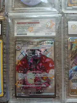Pokemon TCG Charizard And Mixed Slab Lot 5 Graded Cards And 1 Cased Die Cut Card - Image 3