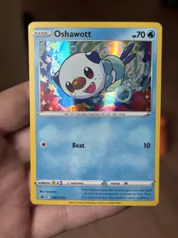 Oshawott SWSH222 Black Star Promo Holo Rare Pokemon Card TCG - LP / NM 🔥🔥🔥 - Image 1