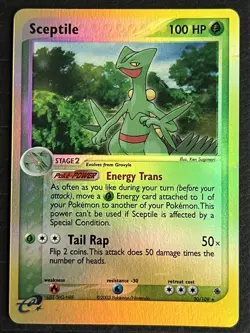 Sceptile Holo 20/109 EX Ruby Sapphire Pokemon Card Strong LP NM- TCG - Image 4