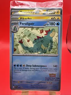 Pokemon TCG: Feraligatr | 213 Illustration Contest 2024 | Promo Card | SEALED - Image 1