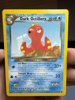 Pokemon TCG Dark Octillery Neo Destiny Card 62/105 Unlimited Common - Image 1