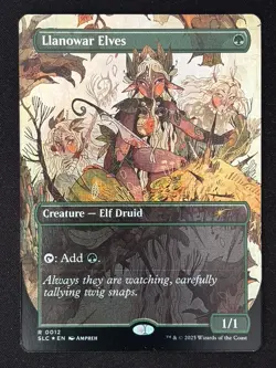 1x MTG Llanowar Elves (Foil) - Secret Lair Countdown Kit (SLC) #12 - Magic - Image 1