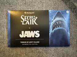 MTG Secret Lair JAWS Terror of Amity Island Foil Set In Hand - Image 1