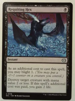 Requiting Hex *Uncommon* Magic MtG x1 Lorwyn Eclipsed - Image 1