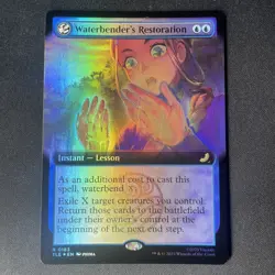 Waterbender's Restoration - #183 Extended Art Regular - Avatar - Mtg - Foil - Image 1